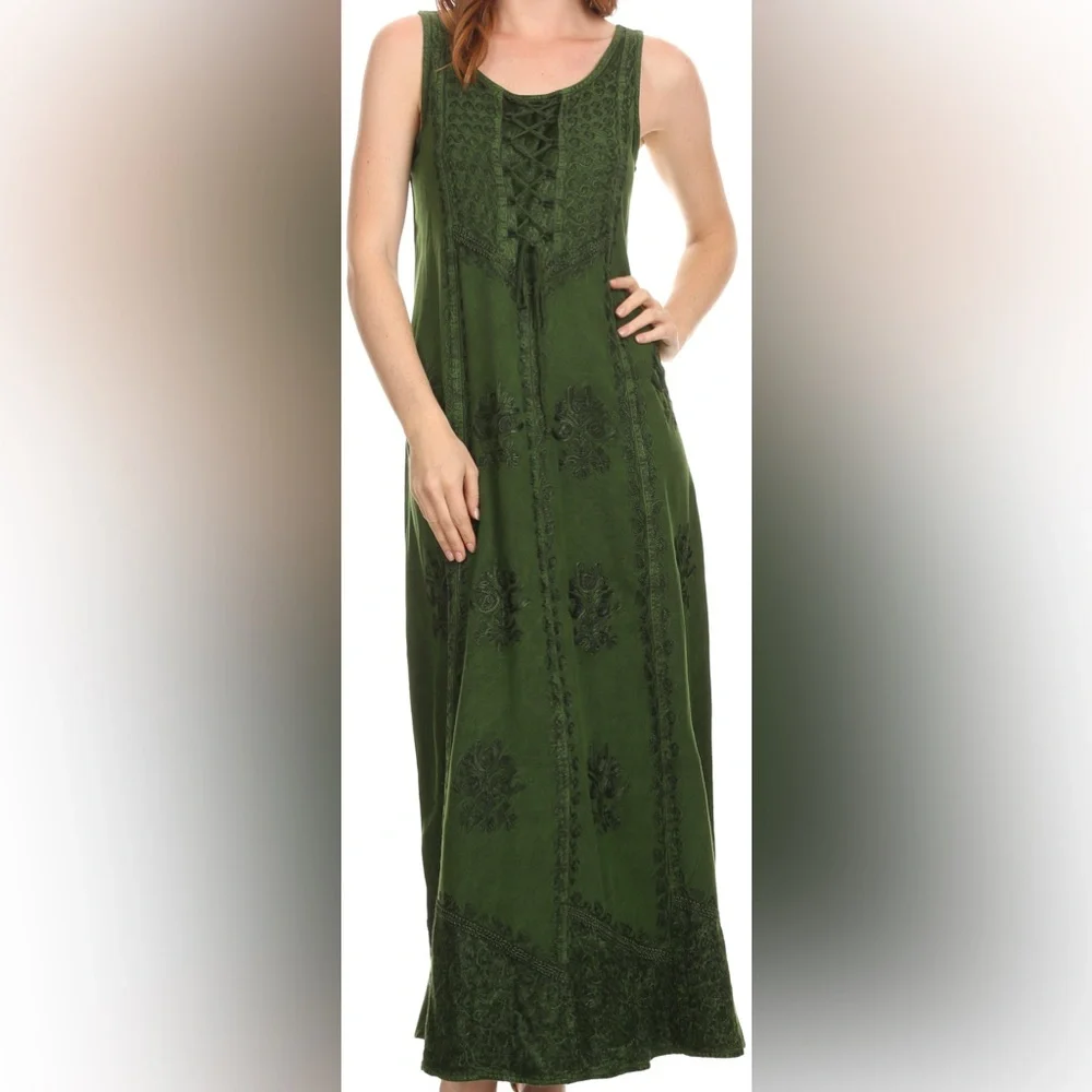 Double Dyed Renaissance Dress - Picture 2 of 14